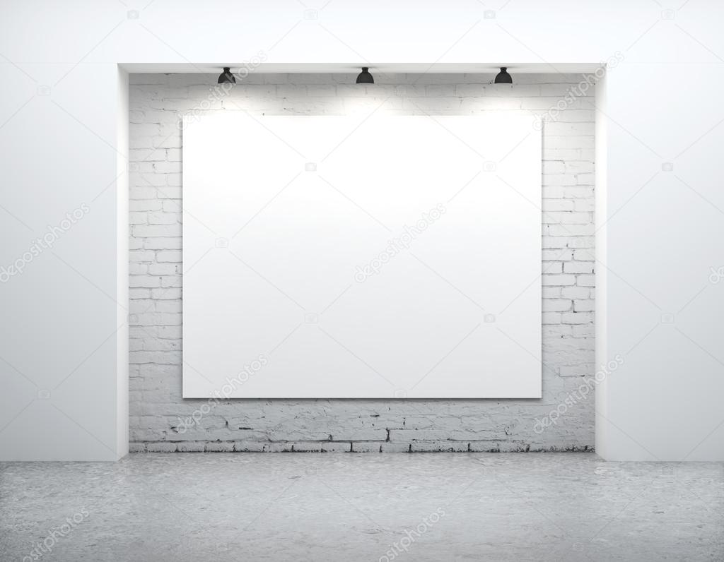 blank on wall