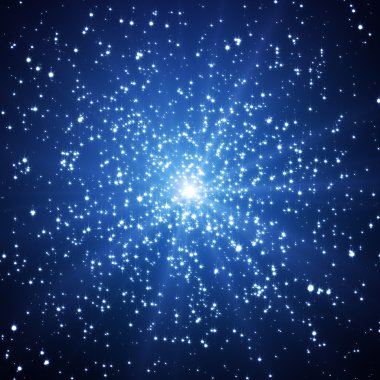 mavi yıldızlar arka plan