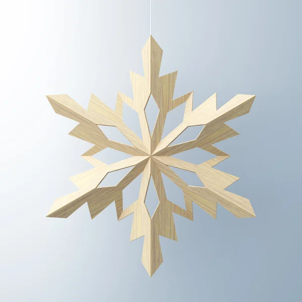 Yellow snowflake — Stock Photo, Image