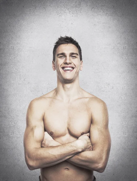 Smiling sexy man — Stock Photo, Image