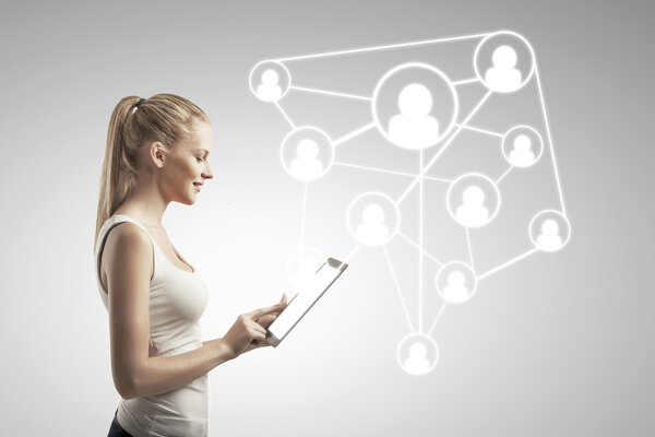 Concepto de red social — Foto de Stock