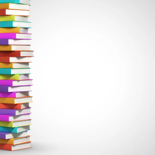 Kleurrijke kleurrijke boeken — Stockfoto