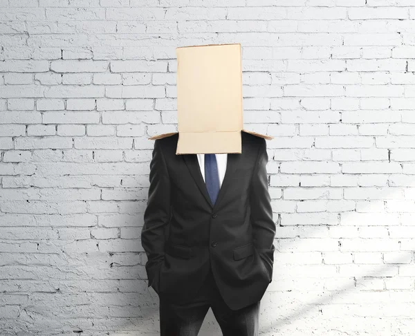 Box on head — Stock Photo, Image