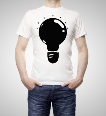 lamba t-shirt üzerinde