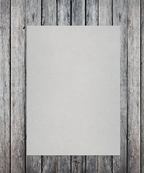 Cartaz branco — Fotografia de Stock