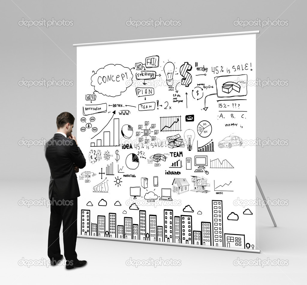 looking at business concept