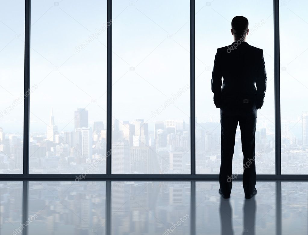 man standing in office