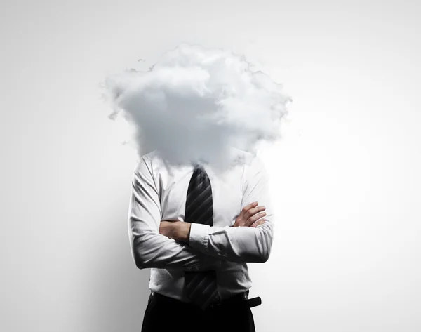 Man with a cloud — Stock Photo, Image