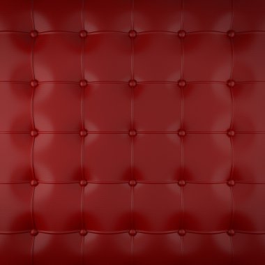 red padded leather clipart