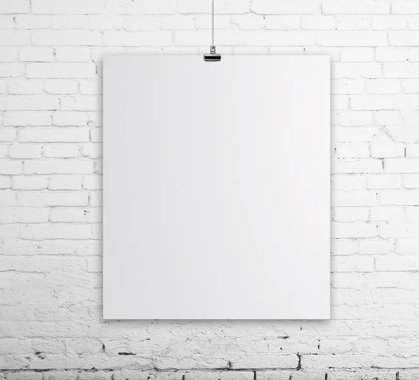 White poster — Stock Photo, Image