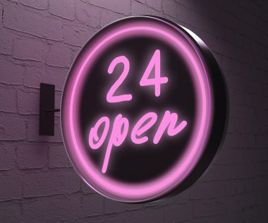 24 açık işareti
