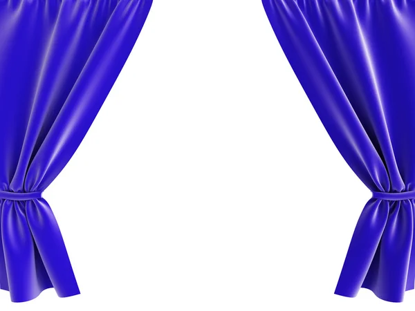 Blue curtain — Stock Photo, Image