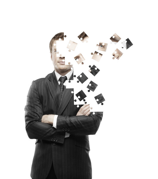 Человек, построенный из пузырей
