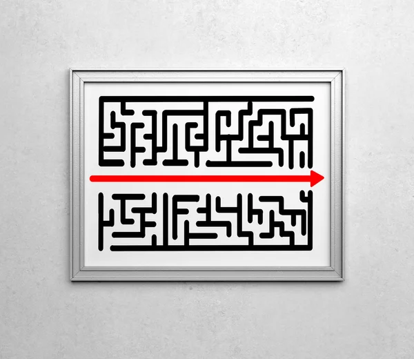 Drawing maze — Stock Photo, Image