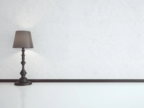 白い床ランプ — ストック写真