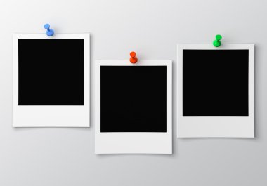 Üç boş fotoğraf