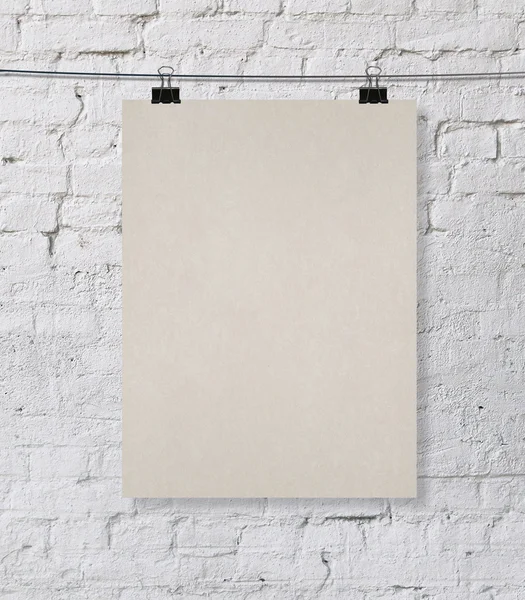 Cartaz em branco — Fotografia de Stock
