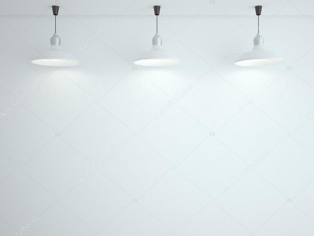 three ceiling lamps