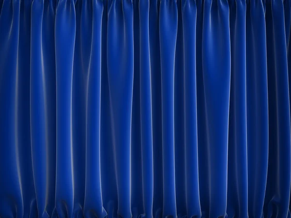 Blue curtains — Stock Photo, Image