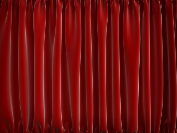 Red curtains — Stock Photo, Image