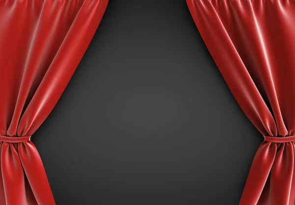 Red curtain — Stock Photo, Image