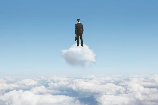 Człowiek w środowisku cloud — Zdjęcie stockowe