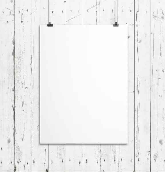 White poster — Stock Photo, Image