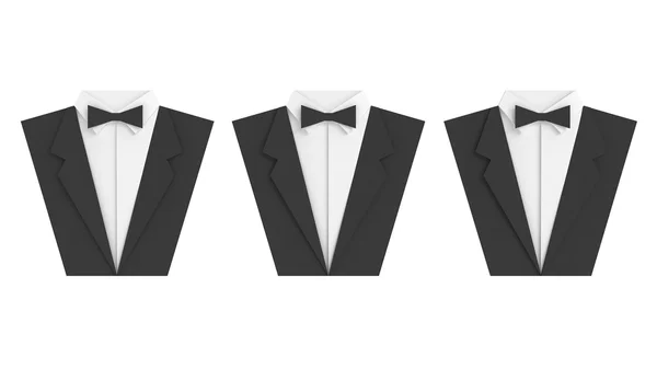 Üç takım elbise simgesi — Stok fotoğraf