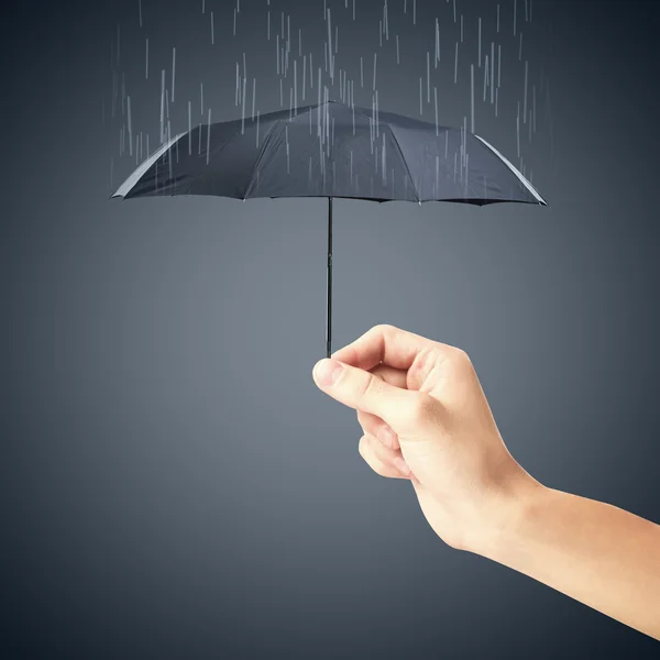 Umbrella and rain — Stock Photo, Image