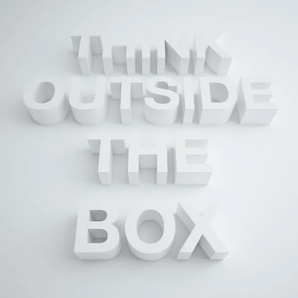 Myslet mimo krabici — Stock fotografie