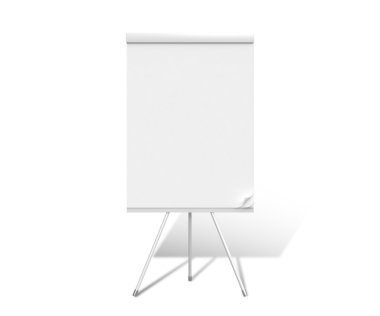 tripod üzerinde poster