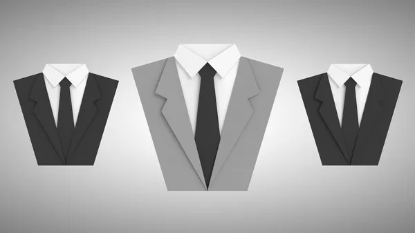 Σημάδι τρία κοστούμι — Φωτογραφία Αρχείου