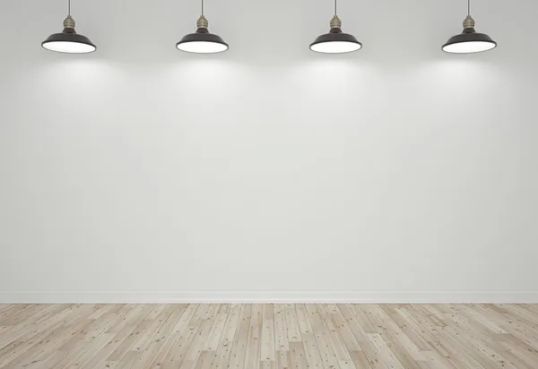 Wand und Lampen — Stockfoto