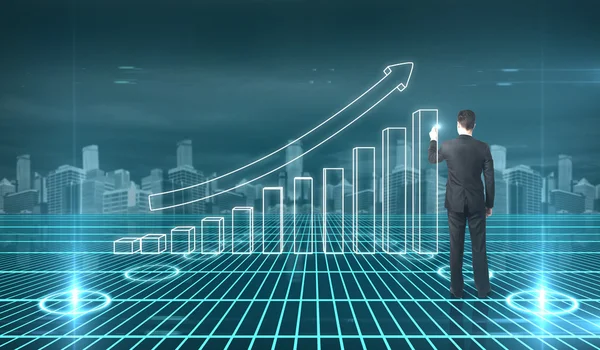 Gráfico na interface — Fotografia de Stock