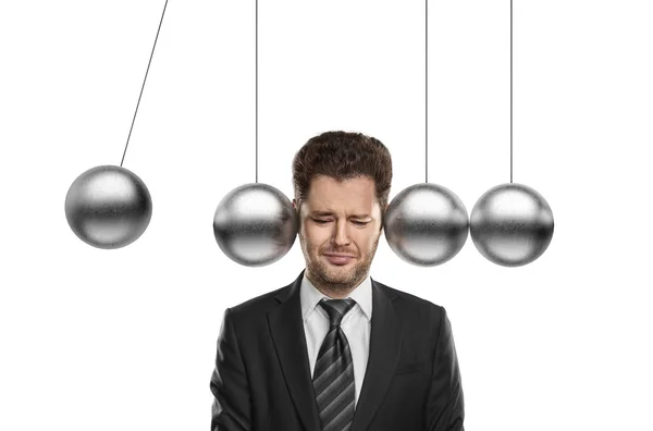 Head metal pendulum — Stock Photo, Image