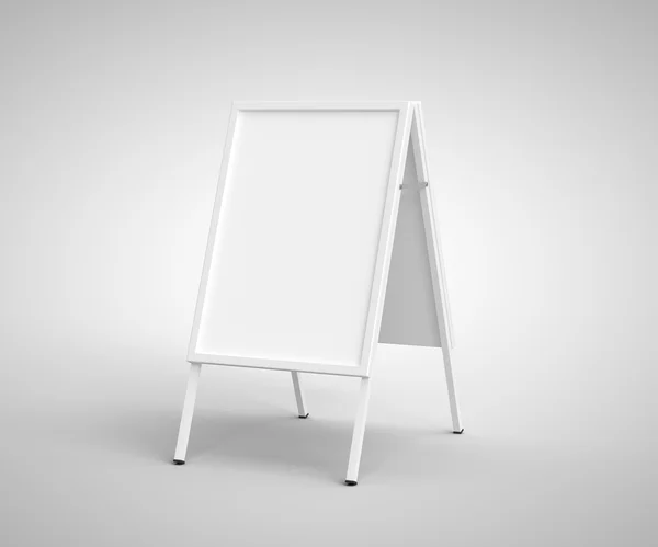 White sandwich-board — Stockfoto