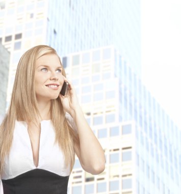 iş kadını ile telefon