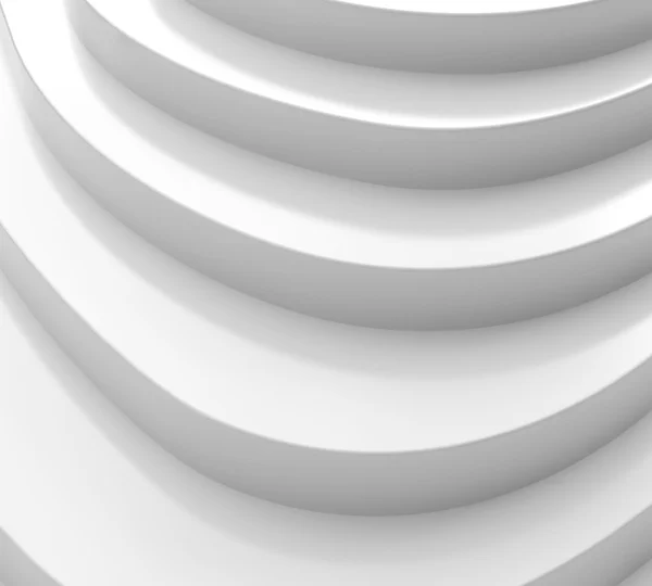 Белые изогнутые лестницы — стоковое фото