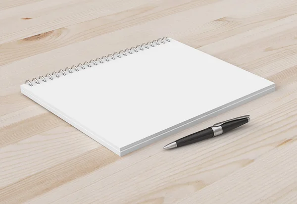 Pen and notebook — Stock Photo, Image