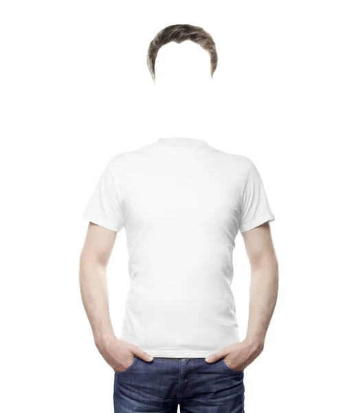 Man standing without head — Stock Photo, Image