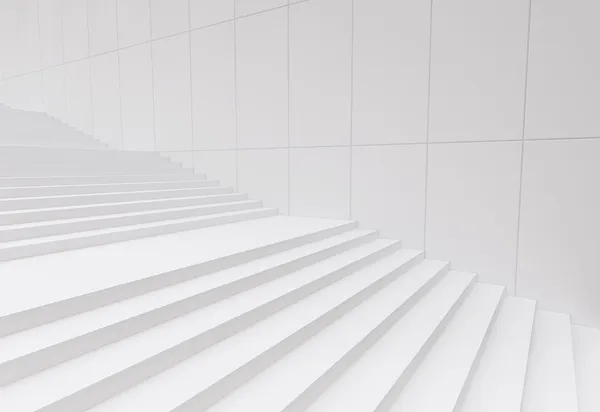 Beyaz merdiven — Stok fotoğraf
