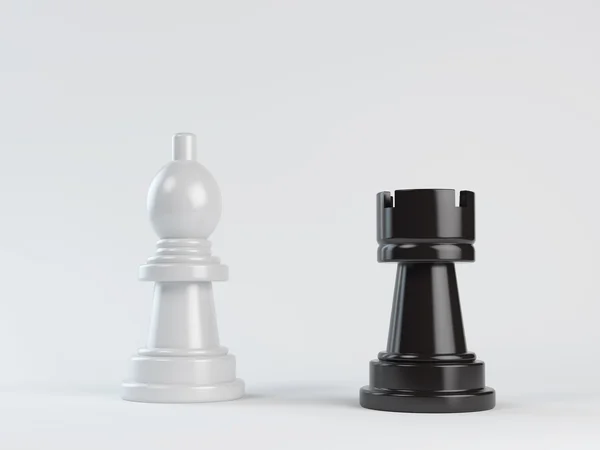 两个 chessmans — 图库照片