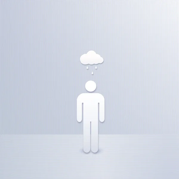 雲と雨 — ストックベクタ
