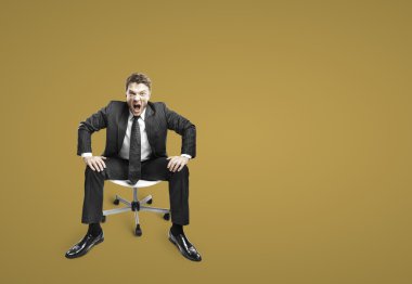 çığlık atan işadamı