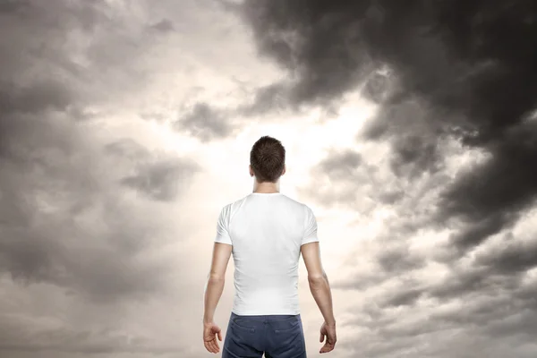 Man standing back — Stock Photo, Image