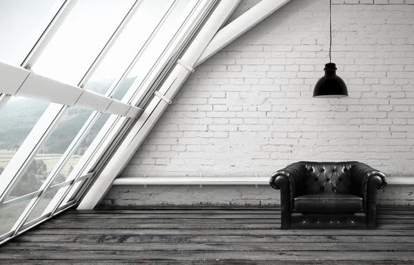 Loft with chair — Stock Photo, Image