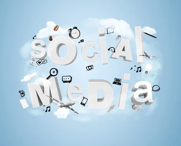 Sociala medier — Stockfoto