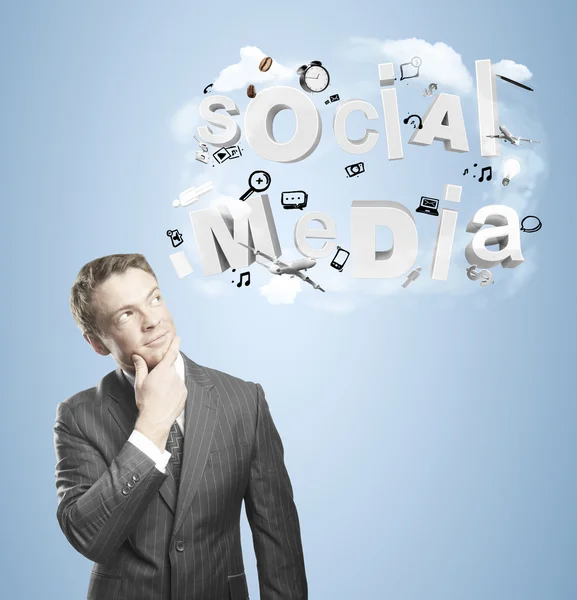 Social media concept — Stock Photo, Image