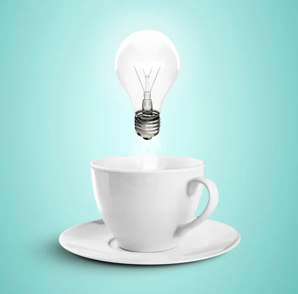 Cup och lampa — Stockfoto