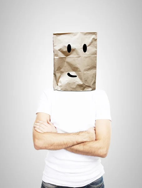 Package on head — Stock Photo, Image